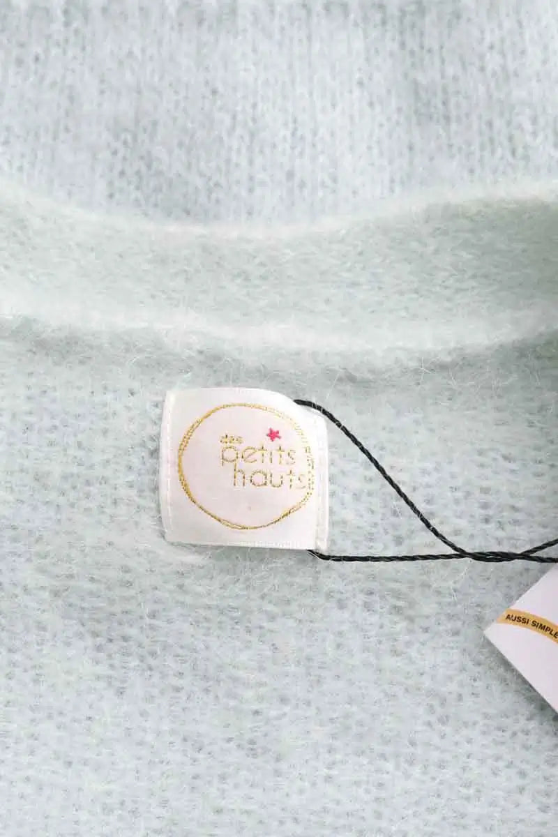 Cardigan Des Petits Hauts Vert en Laine