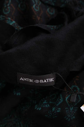Étole Antik Batik Noir en Coton