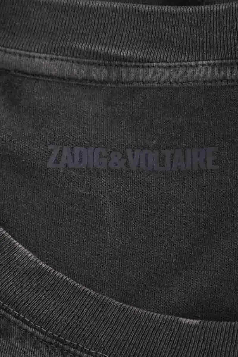 T-shirt Zadig & Voltaire Gris en Coton