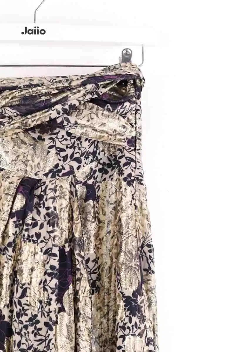 Jupe Oud Soho Doré en Viscose