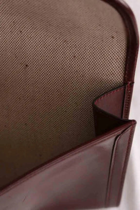 Pochette Hermès Jige Bordeaux en Cuir