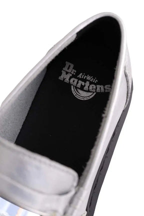 Mocassins Dr. Martens Argent en Cuir