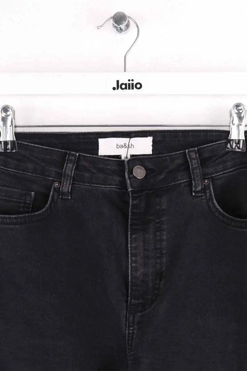 Jean droit Ba&Sh Noir en Coton