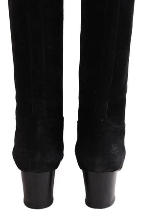 Bottes Hermès Nalla Noir en Daim