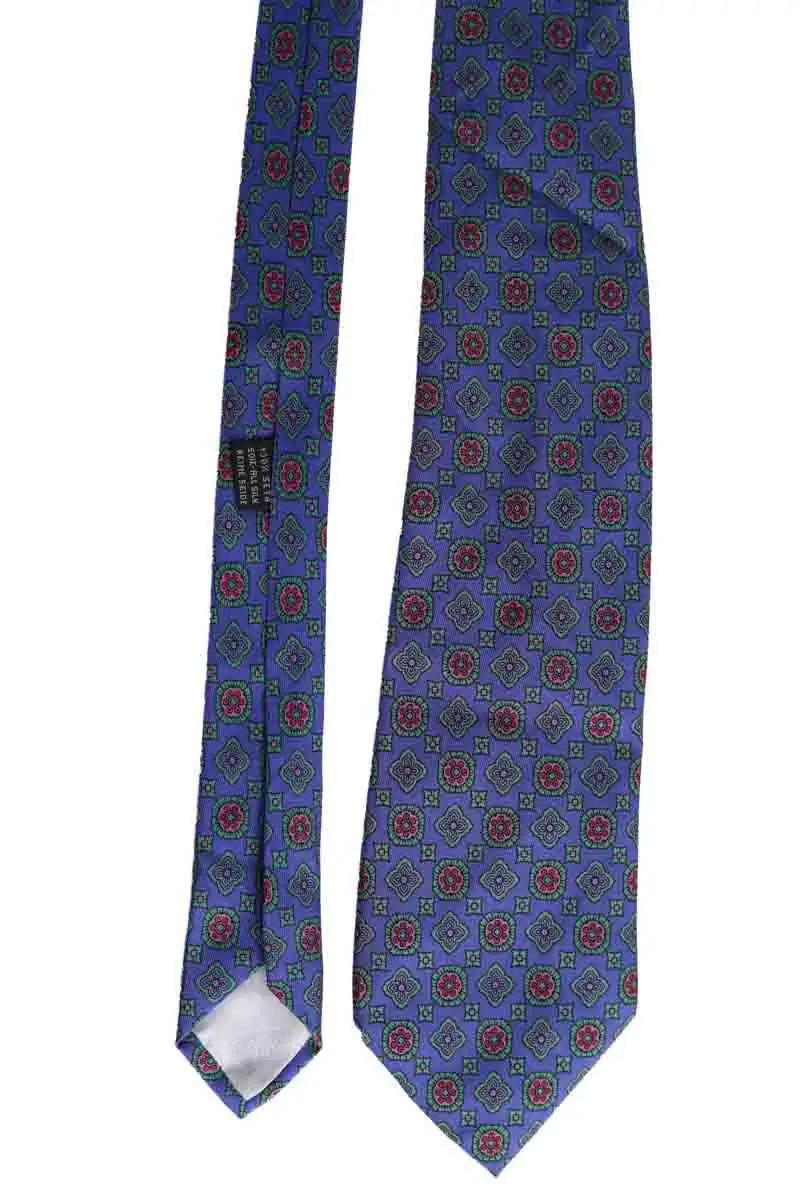 Cravate Yves Saint Laurent Bleu en Soie