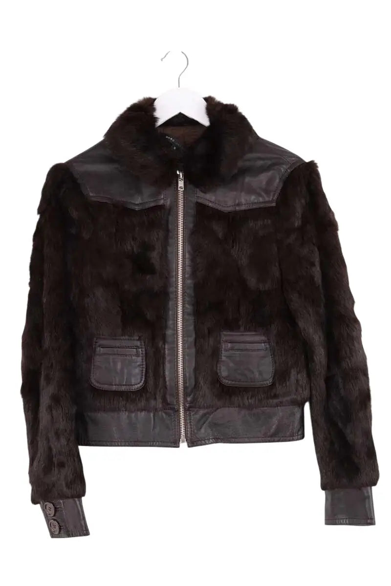Blouson Marc Jacobs Marron en Fourrure, taille S - Seconde Main