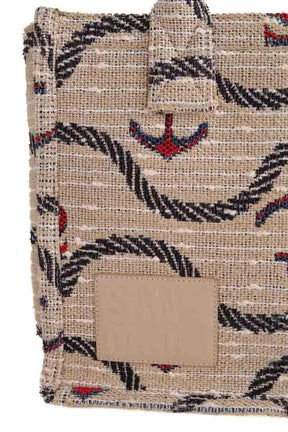 Cabas Sandro Beige en Tissu