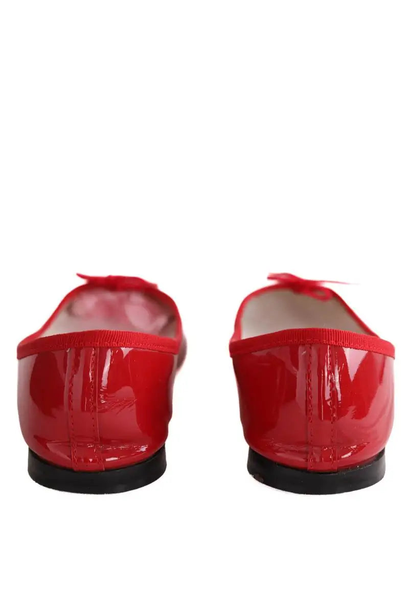 Ballerines Repetto Rouge en Cuir
