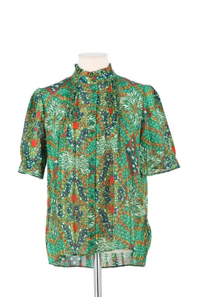 Blouse Ba&Sh Vert en Synthétique, taille S - Seconde Main