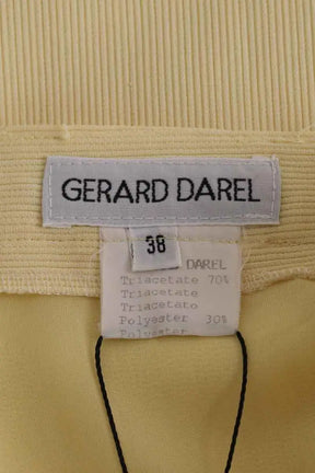 Jupe Gerard Darel Jaune en Synthétique