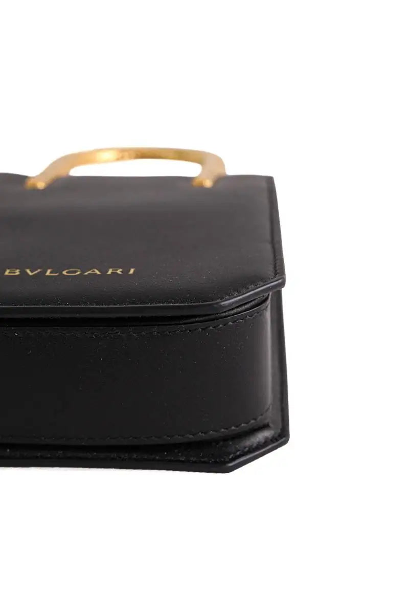 Serpentine Cabas Bulgari Noir en Cuir