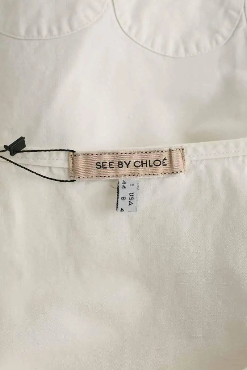 Blouse See By Chloé Ecru en Lin