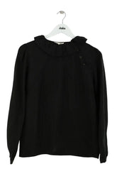 Blouse Ba&Sh Noir en Synthétique, taille L - Seconde Main
