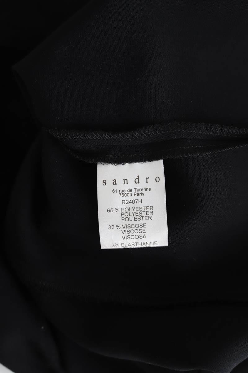 Mi-longueur Sandro  Noir