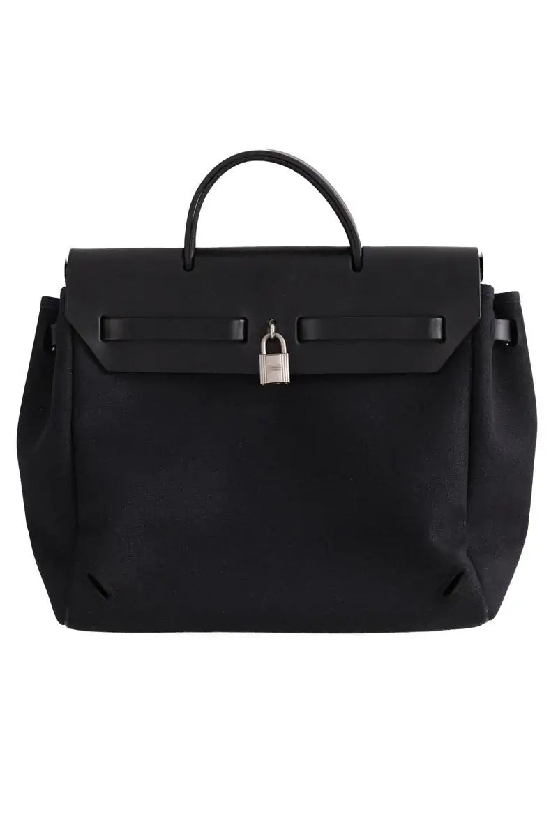 Sac à main Hermès Herbag Noir en Cuir