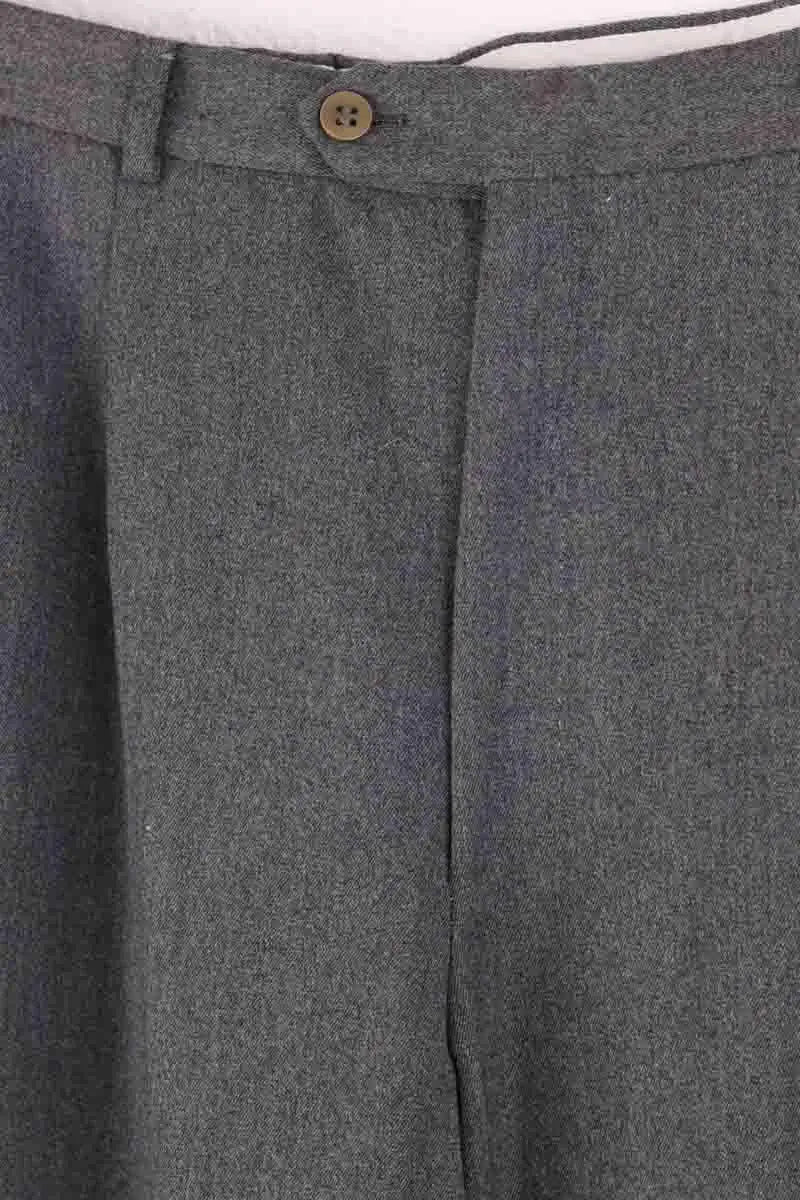 Pantalon droit Burberry Gris en Laine