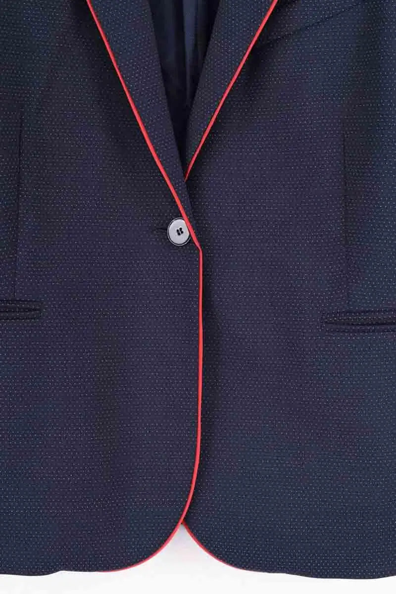 Blazer Sandro Marine en Synthétique