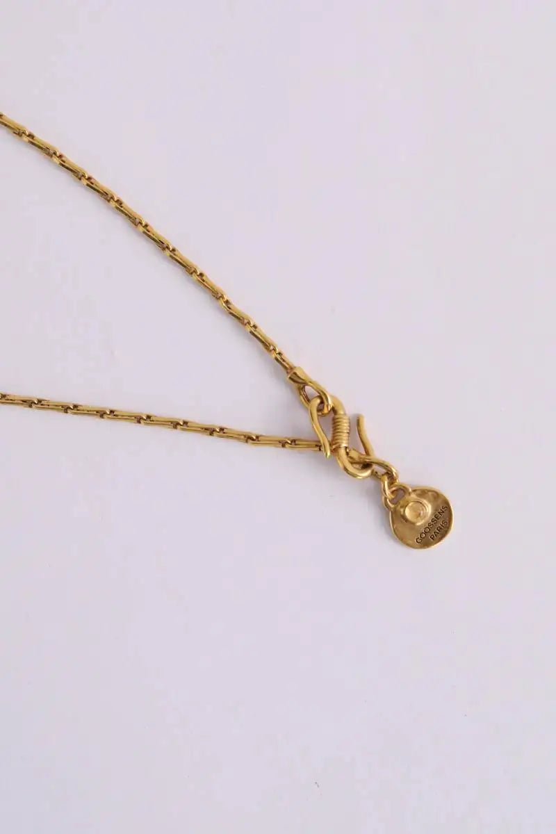 Collier Goossens Paris Stomes Doré en Métal