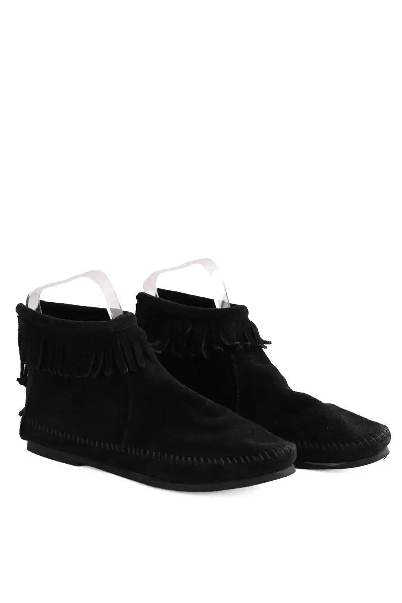 Boots Minnetonka Noir en Daim