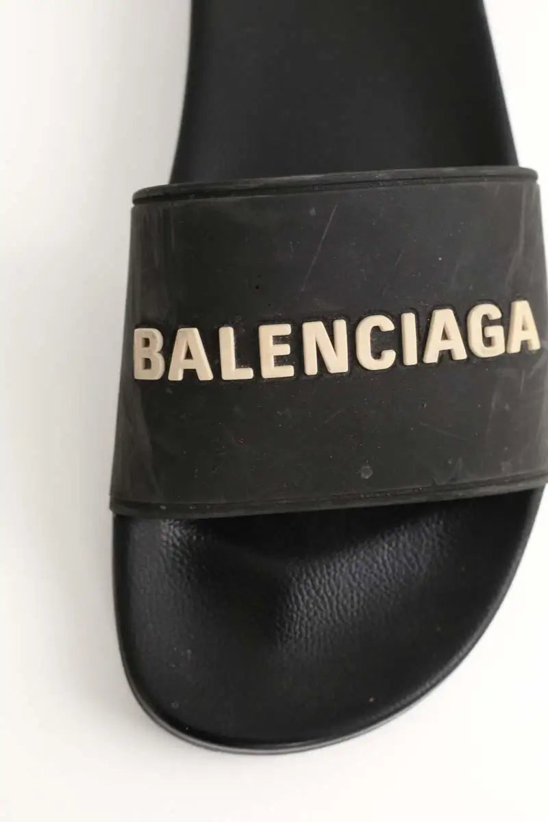 Sandales Balenciaga Noir en Caoutchouc