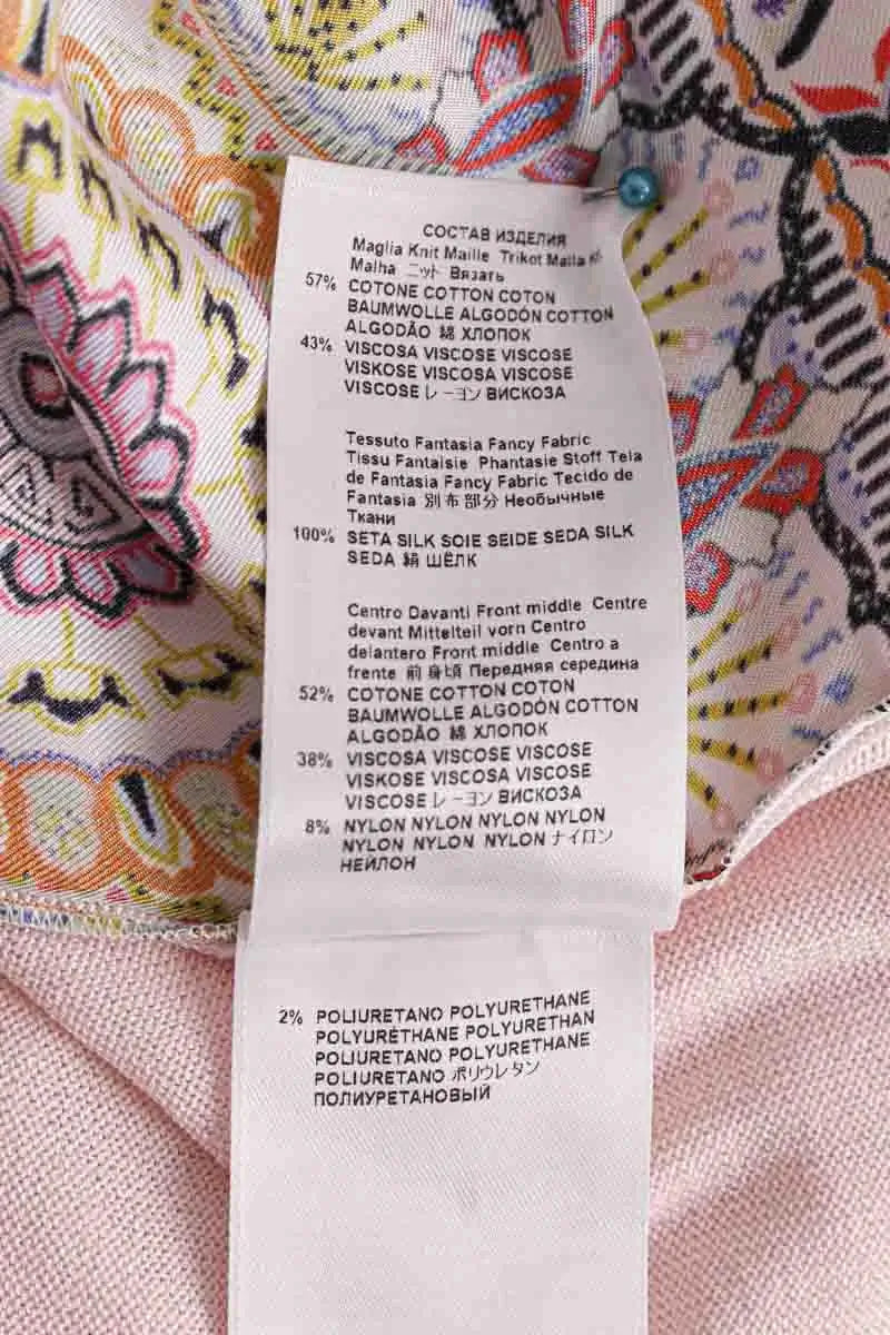 Cardigan Etro Rose en Coton