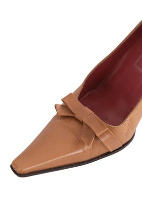 Talons Sergio Rossi Camel en Cuir