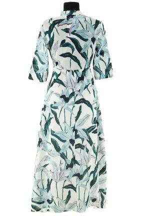 Robe Tory Burch Vert en Coton