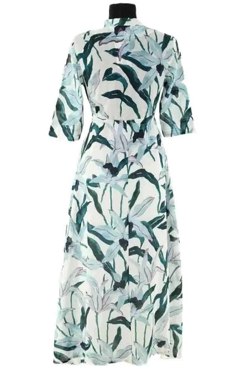 Robe Tory Burch Vert en Coton