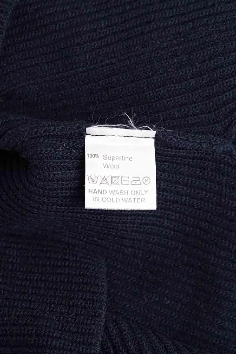 Pull col montant Natan Marine en Laine