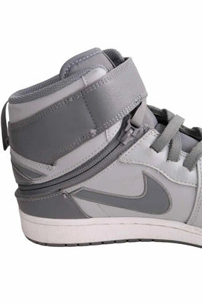 Baskets hautes Air Jordan Nike Argent en Cuir