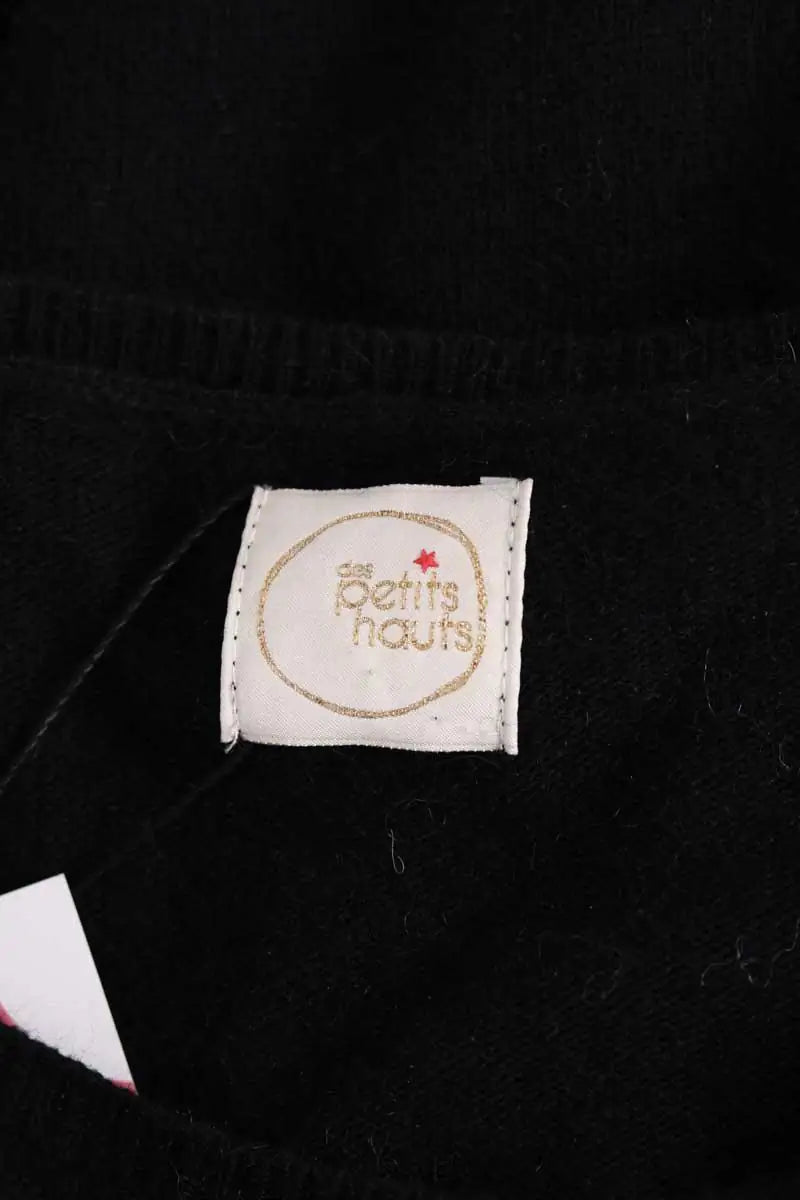 Pull Des Petits Hauts Noir en Laine