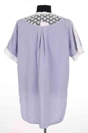 Blouse Sandro Bleu en Coton