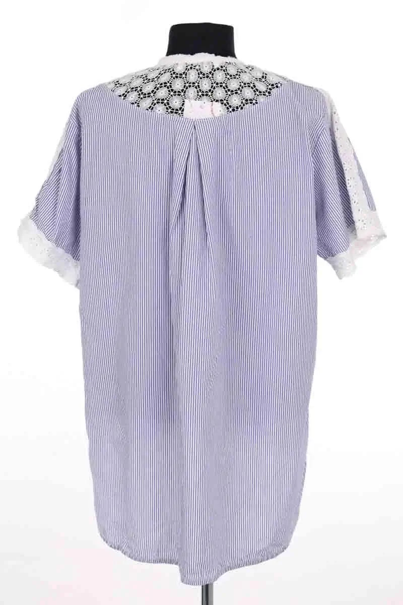Blouse Sandro Bleu en Coton