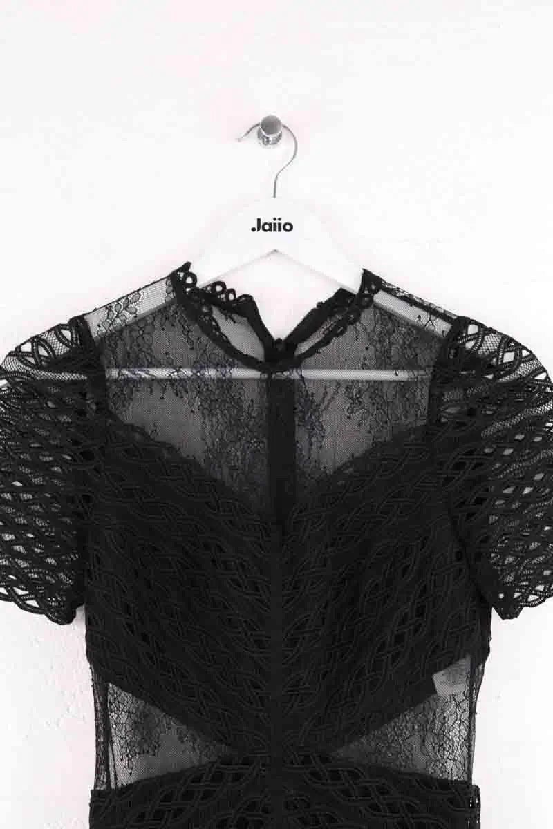 Robe Sandro Noir en Synthétique