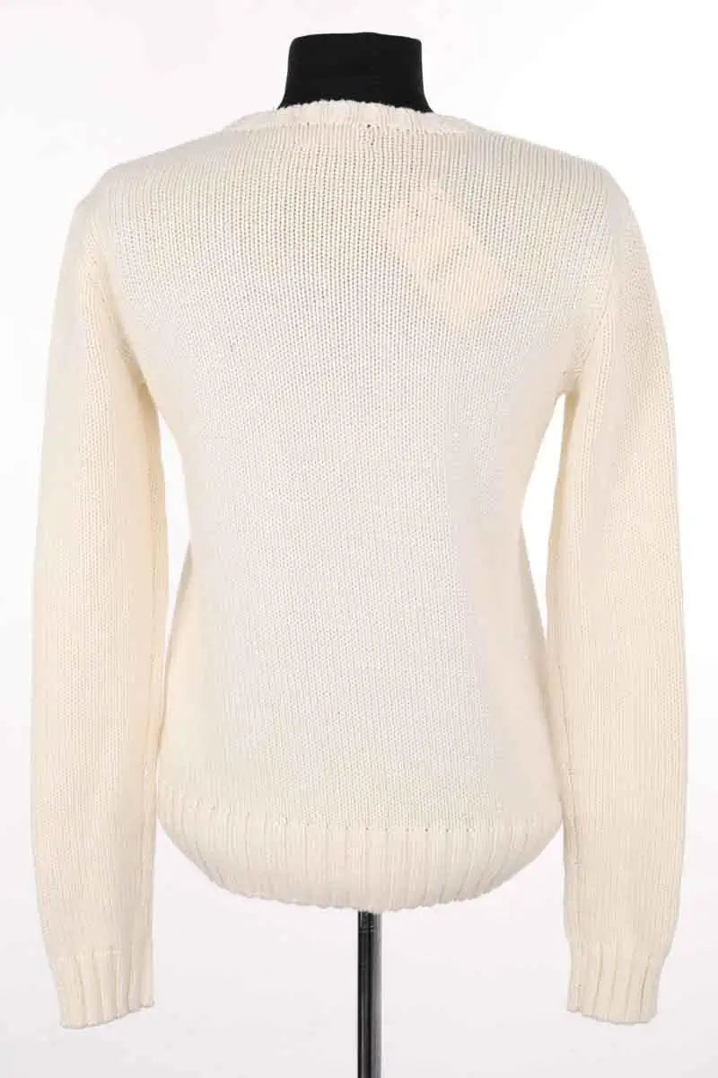 Pull Ralph Lauren Ecru en Coton