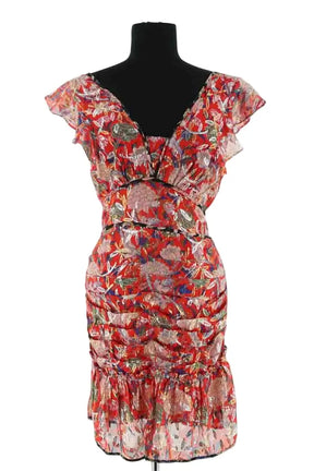 Robe Ba&Sh Rouge en Soie, taille S - Seconde Main