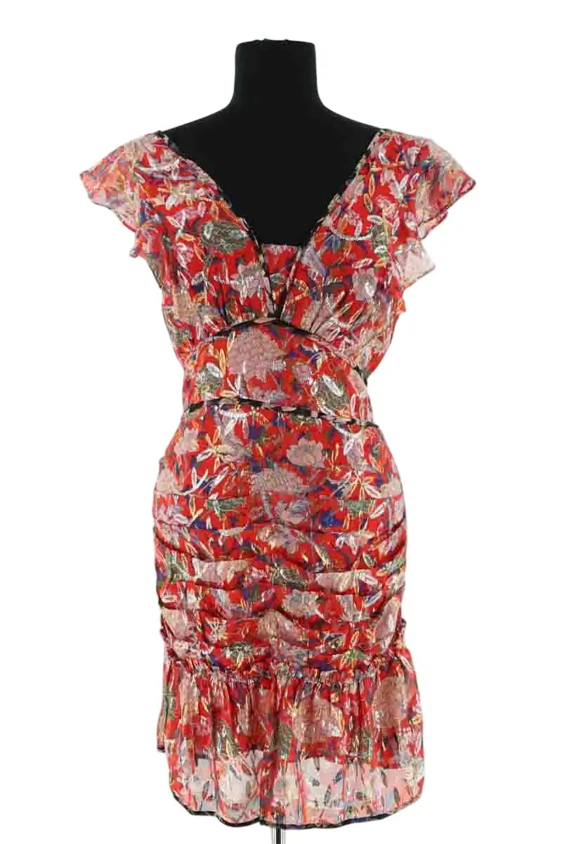 Robe Ba&Sh Rouge en Soie, taille S - Seconde Main