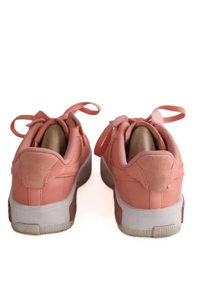 Baskets Nike Rose en Cuir