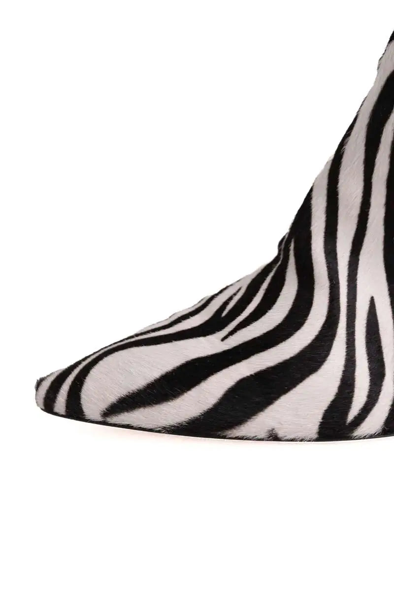 Boots Bettina Vermillon Noir en Cuir