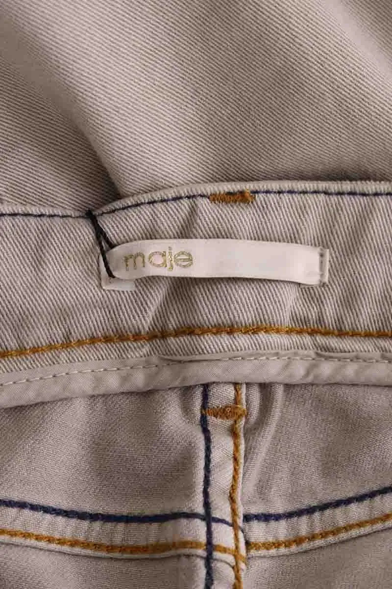 Jean slim Maje Gris en Coton