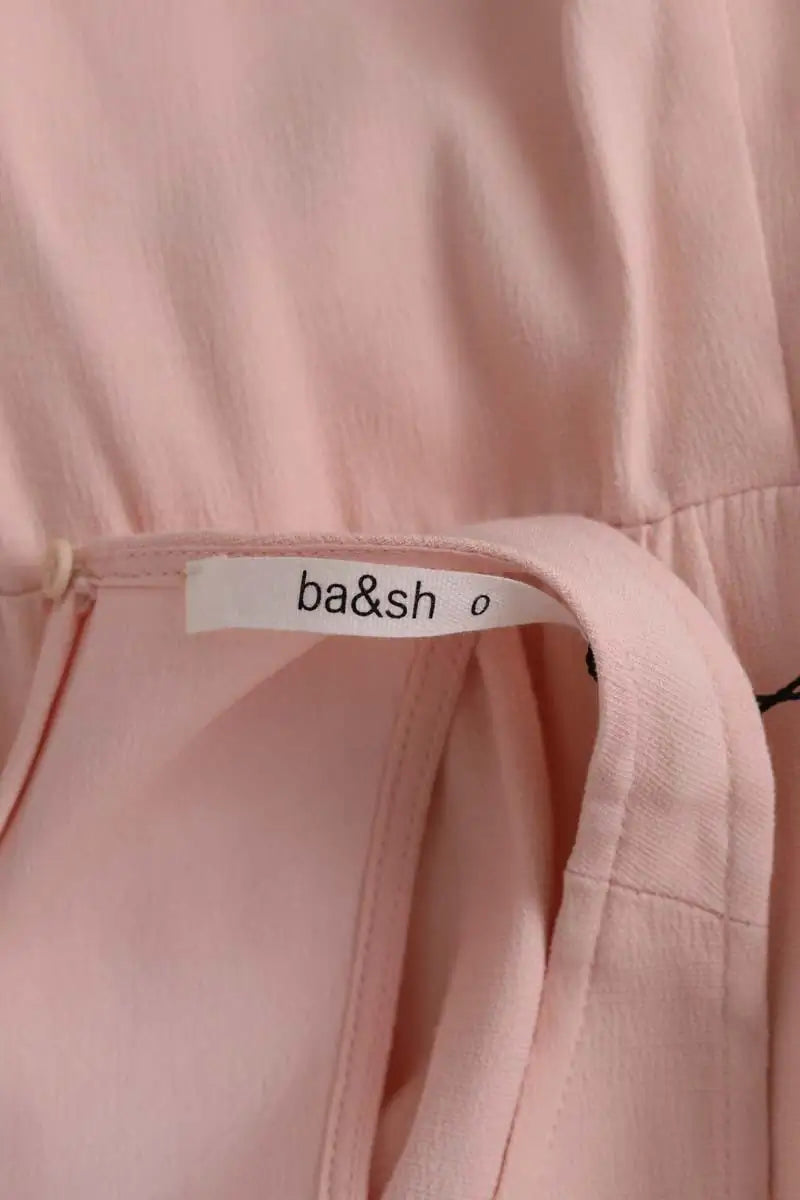 Robe sans manches Ba&Sh Rose en Viscose