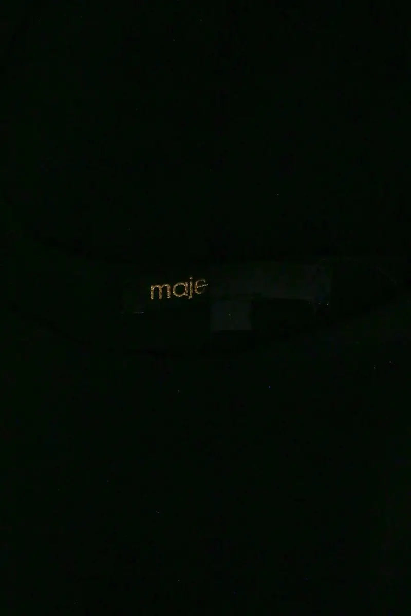 Robe Maje Noir en Synthétique
