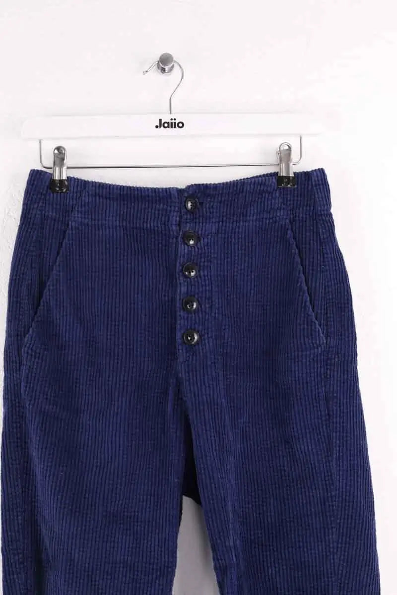 Pantalon droit Chloé Stora Bleu en Coton