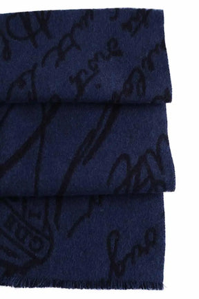 Foulard Berluti Bleu en Laine