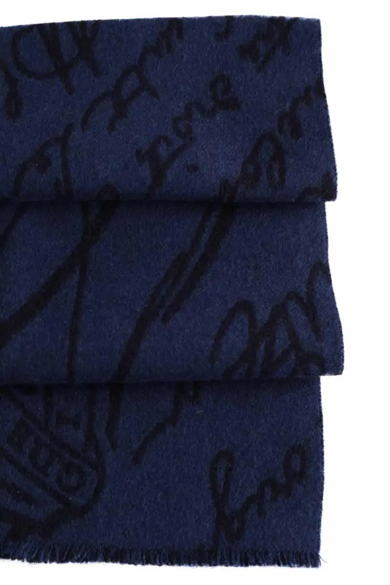 Foulard Berluti Bleu en Laine