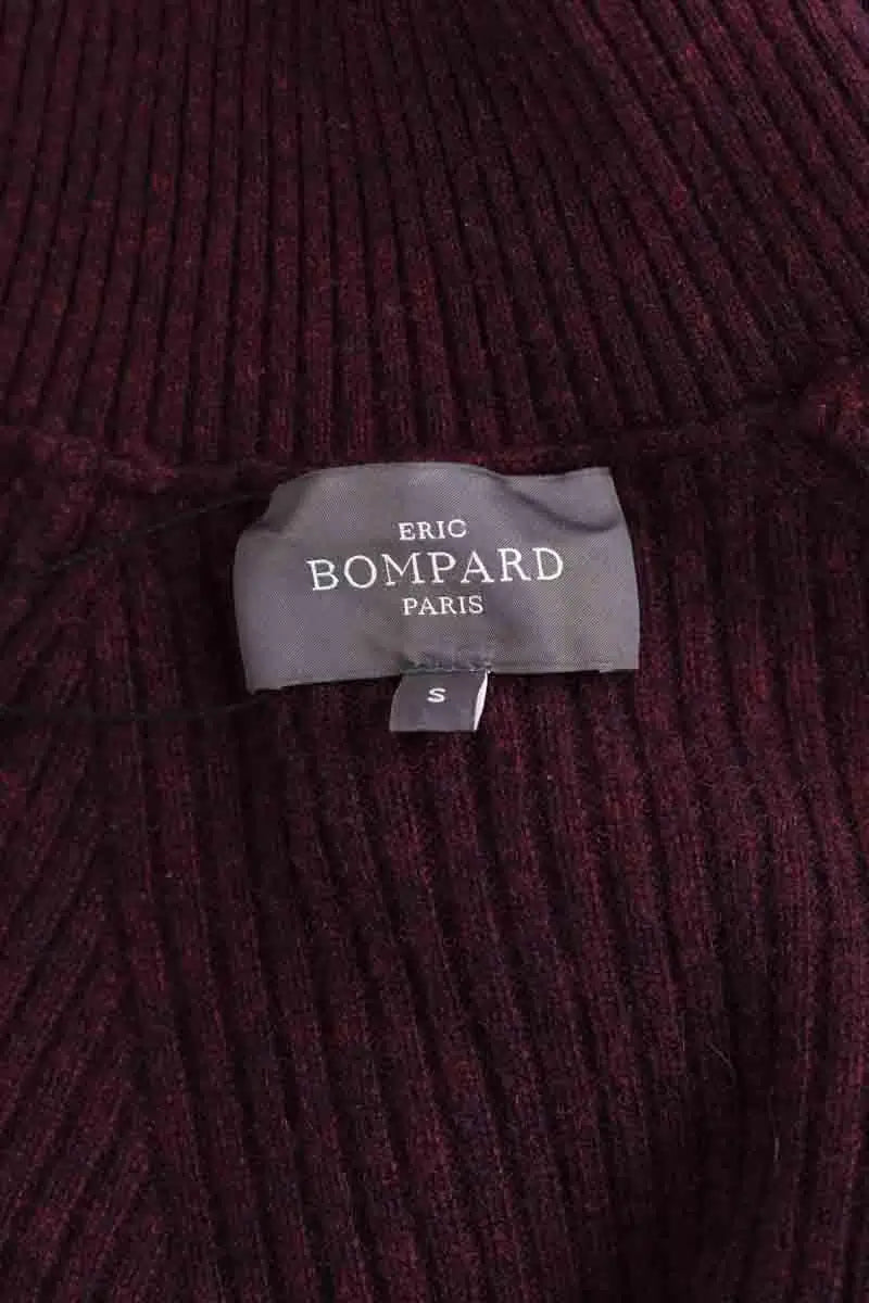 Robe Eric Bompard Bordeaux en Cachemire