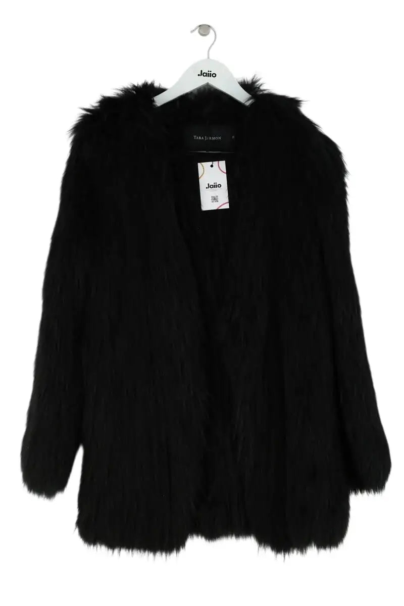 Manteau Tara Jarmon Noir en Fourrure, taille M - Seconde Main