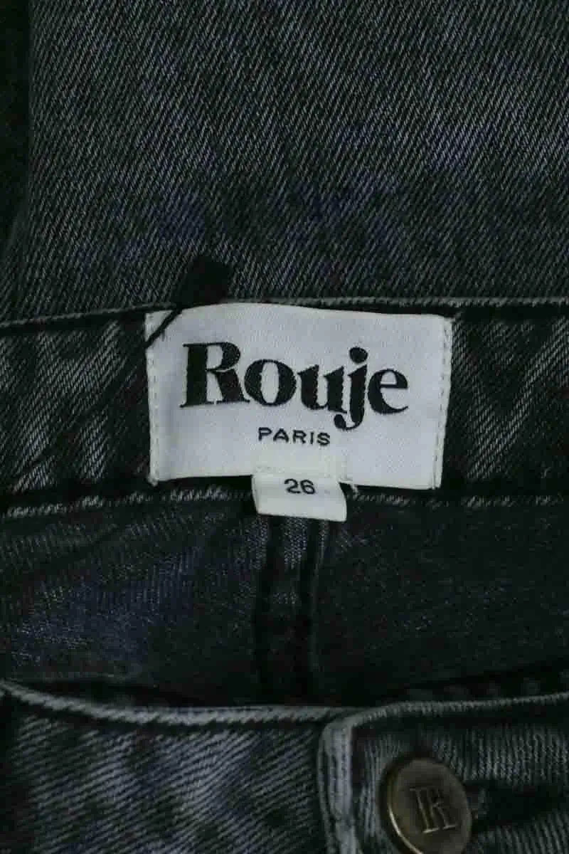 Jean droit Rouje Anthracite en Coton