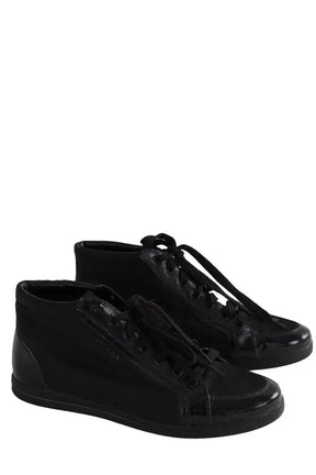 Baskets Prada Noir en Tissu