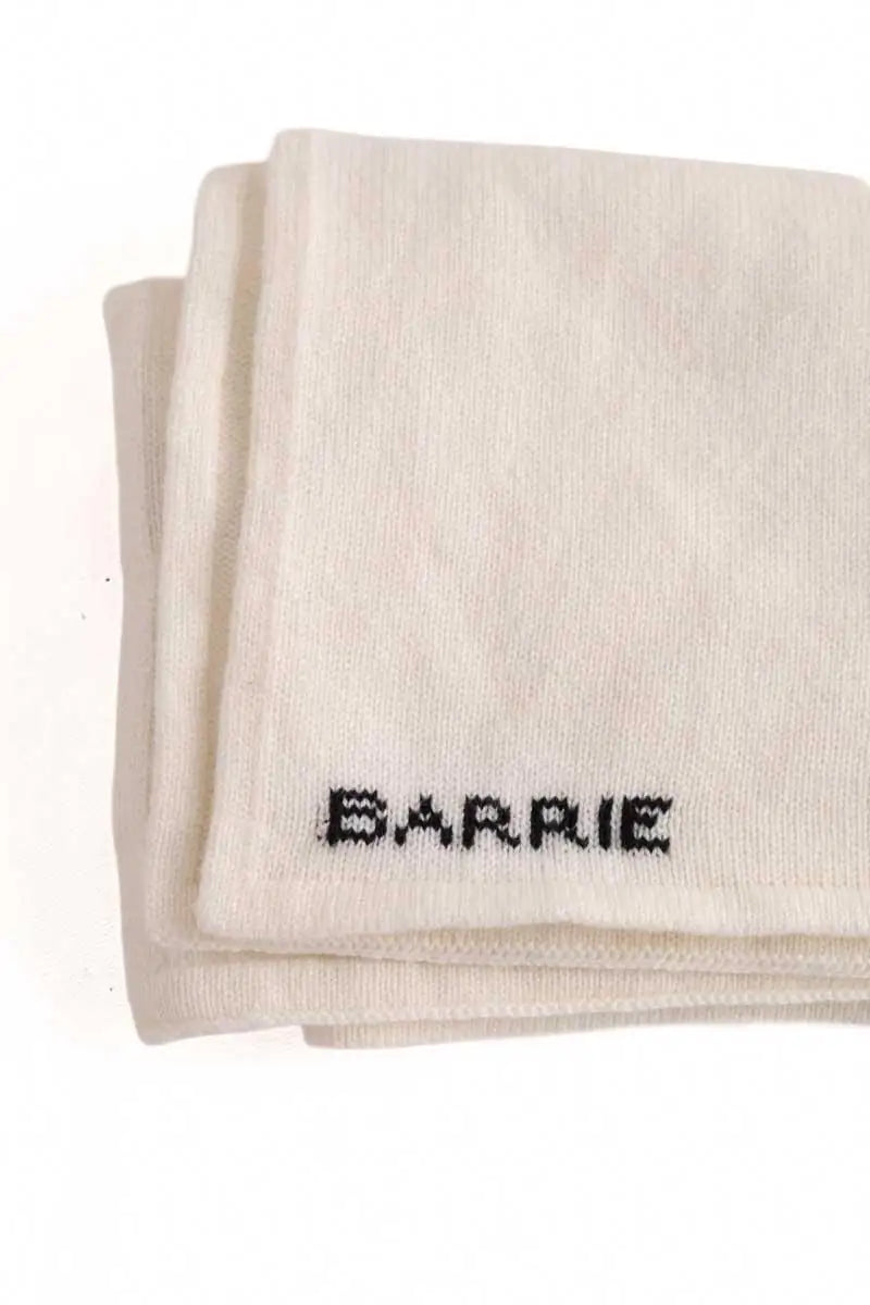 Foulard Barrie Flower bubble foulard Blanc en Cachemire